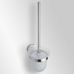 Trend-i - Perie pentru wc cu vas din sticlă (alb)