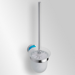 Trend-i - Perie pentru wc cu vas din sticlă (bleu)