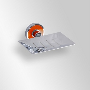 Trend-i - Savonieră dreptunghiulară cu suport de prindere portocaliu