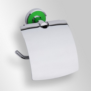 Trend-i - Suport cu capac pentru hârtia igienică (verde)