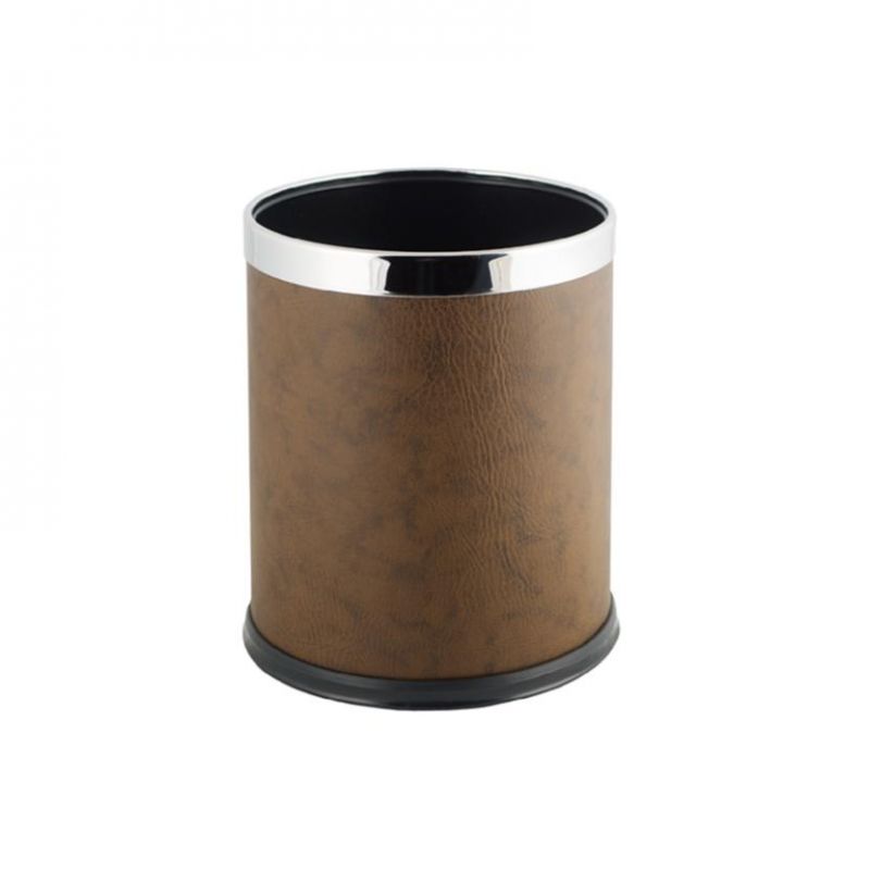 Coș de gunoi fără capac cu inserții cromate – 9 L