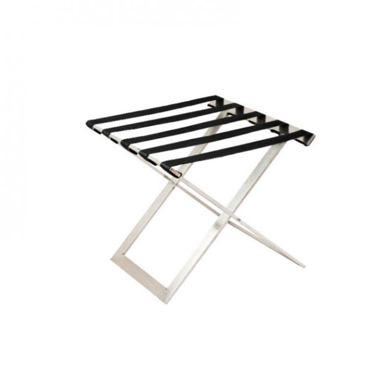 Suport bagaje premium - cromat cu benzi negre