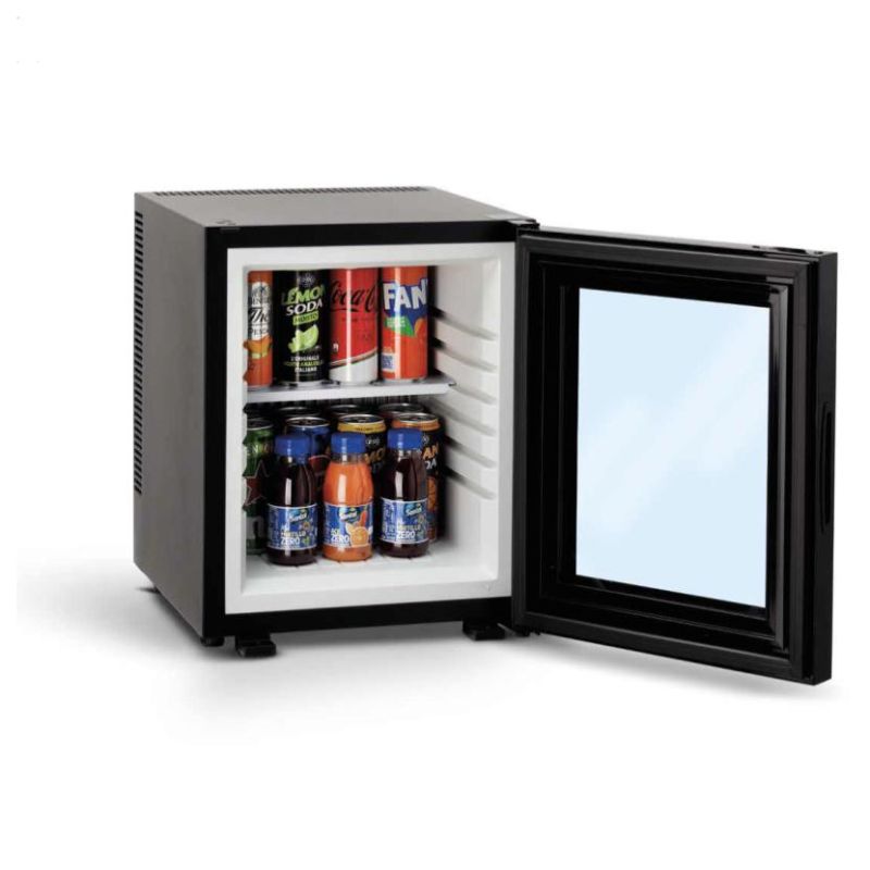 Minibar hotelier termoelectric cu ușă de sticlă - 30 litri