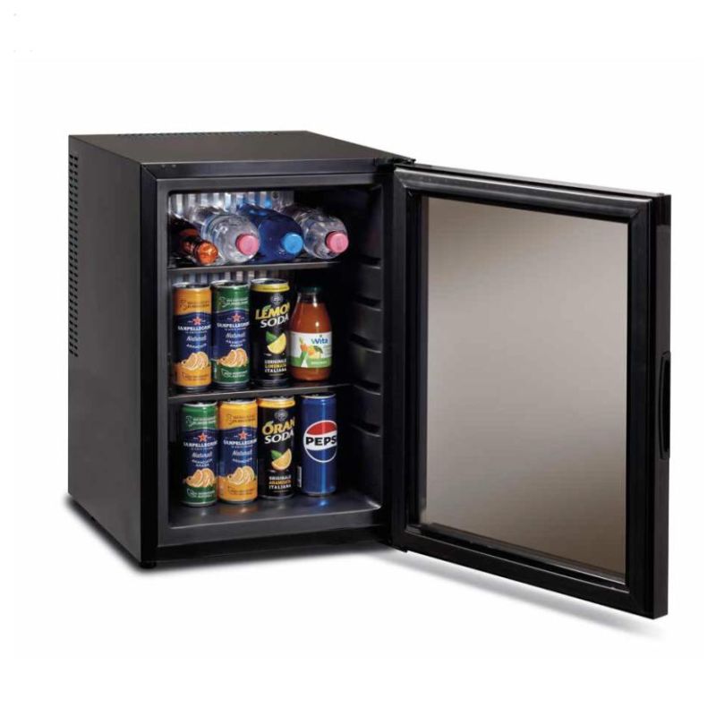 Minibar termoelectric, incorporabil sau independent, cu ușă din sticlă fumurie – 30 litri