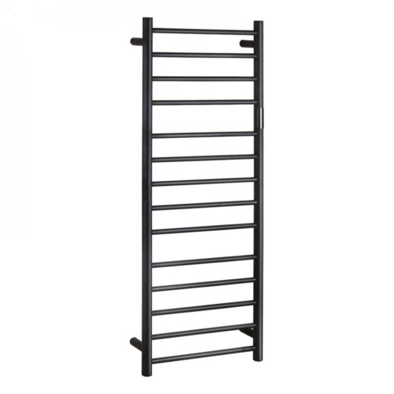 Calorifer electric de baie (suport pentru prosoape) - negru, 450x1320 mm, 180W